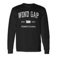 Wind Gap ペンシルバニア Pa ビンテージ アスレチック スポーツデザイン 長袖Tシャツ ギフトのアイデア