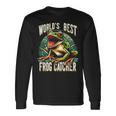 Worlds Best カエルキャッチキャッチャー ハンティングコレクター 長袖Tシャツ ギフトのアイデア