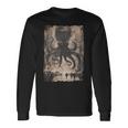 Y2k Hip Hop Fashionヒップホップ メンズ レディース ストリートウェア レトロホラー モンスター タコ 長袖Tシャツ ギフトのアイデア