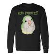 かわいいオキナインコインコクエーカーオウム鳥の恋人 長袖Tシャツ ギフトのアイデア