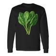 ほうれん草 野菜モチーフ 庭 ほうれん草 長袖Tシャツ ギフトのアイデア