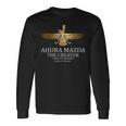 アフラ・マズダー 古代ペルシャの神 ゾロアスター教のシンボル 長袖Tシャツ ギフトのアイデア