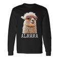 アルママ かわいい アルパカ ママ ダジャレ ラマ プレママ 家族 マタニティ 動物 長袖Tシャツ ギフトのアイデア