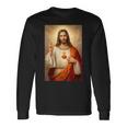 イエスの聖心カトリックキリスト教宗教デザイン。 長袖Tシャツ ギフトのアイデア