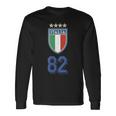 イタリア 1982 ワールドカップ サッカー ヴィンテージ クレスト グラフィック 長袖Tシャツ ギフトのアイデア