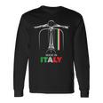 イタリアのバイカーライダーオートバイ愛イタリアスクーターバイクスクート 長袖Tシャツ ギフトのアイデア