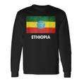 エチオピア国旗tシャツ 長袖Tシャツ ギフトのアイデア