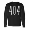エリアコード 404 アトランタ ジョージア Ga Four Zero Four 404 長袖tシャツ 長袖Tシャツ ギフトのアイデア