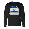エルサルバドル国バッジ エルサルバドル国旗 長袖Tシャツ ギフトのアイデア