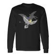 オウム 恐竜 影 テロダクティル オカメインコ 長袖Tシャツ ギフトのアイデア