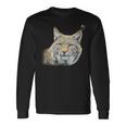 オオヤマネコのデザインオオヤマネコの野良猫ギフト 長袖Tシャツ ギフトのアイデア