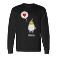 オカメインコ さん『ハート』フキダシ 鳥【どうぶつフレンズ】動物 イラスト 長袖Tシャツ ギフトのアイデア