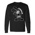 オズワルドウサギの手を振るウサギ 長袖Tシャツ ギフトのアイデア