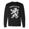 オランダ レトロ オランダ ライオン クラウン オランダ プライド 長袖Tシャツ ギフトのアイデア