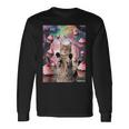 カップケーキの森の猫 長袖Tシャツ ギフトのアイデア