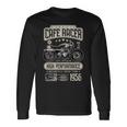 カフェ レーサー バイクの誕生日 1956 年生まれのバイカー 長袖tシャツ 長袖Tシャツ ギフトのアイデア