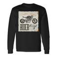 カフェレーサー カスタム バイク おしゃれ オートバイ ライダー イラスト 長袖Tシャツ ギフトのアイデア