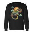 カメレオン 動物 グラフィック サングラス アートワーク カメレオン 長袖Tシャツ ギフトのアイデア