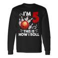 キッズ 5歳の誕生日 男の子 ボウリング This Is How I Roll 5歳 長袖Tシャツ ギフトのアイデア