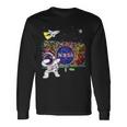 キッズ Nasaグラフィティアート宇宙飛行士キッドダビングスペースシャトルクール 長袖Tシャツ ギフトのアイデア