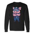 キッズ 警察豚 長袖Tシャツ ギフトのアイデア