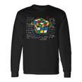 キューブマジック 数学方程式 レトロ オタクルービック 長袖tシャツ 長袖Tシャツ ギフトのアイデア