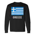 ギリシャの国旗 長袖Tシャツ ギフトのアイデア