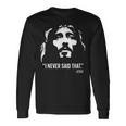 クリスチャンtシャツ Jesus Christ Died I Neveraid That 長袖Tシャツ ギフトのアイデア