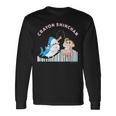 クレヨンしんちゃん ひまわりとシロ 釣りごっこ 長袖Tシャツ ギフトのアイデア