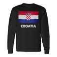 クロアチア国旗ジャージ 長袖Tシャツ ギフトのアイデア