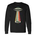 グルームネバダ湖レトロトップシークレットエリア 51 Ufo Uap エイリアン 長袖Tシャツ ギフトのアイデア