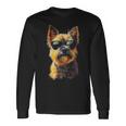 ケアンテリア 犬 ペット アートワーク サングラス ケアンテリア 長袖Tシャツ ギフトのアイデア