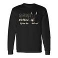 コーヒー愛好家のためのファニーデビルブランドコーヒー 長袖Tシャツ ギフトのアイデア