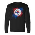 サッカーボール 韓国国旗付き 長袖Tシャツ ギフトのアイデア