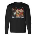 サンタ 猫 ライト トナカイ クリスマス 猫 恋人 パジャマ 長袖Tシャツ ギフトのアイデア
