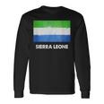 シエラレオネ国旗tシャツ 長袖Tシャツ ギフトのアイデア