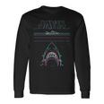 ジョーズ ネオンシャークアタックサーファーアートワーク 長袖Tシャツ ギフトのアイデア
