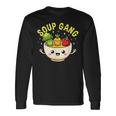 スープギャング かわいい 野菜 ボウル入り かわいい 料理 楽しい 長袖Tシャツ ギフトのアイデア