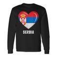 セルビア国旗シャツ 長袖Tシャツ ギフトのアイデア