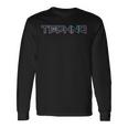 テクノ音楽ミニマリストデザイン Edm Festival Techno Clothing 長袖Tシャツ ギフトのアイデア