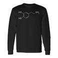 ドーパミン分子化学記号 長袖Tシャツ ギフトのアイデア