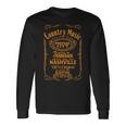 ナッシュビル テネシー Usa カントリー & ウエスタン ミュージック バンドウェア 長袖Tシャツ ギフトのアイデア