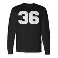 ナンバー36 スポーツジャージプレーヤー 36 ファンフロントプリント 代表チーム 長袖Tシャツ ギフトのアイデア