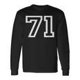 ナンバー71 代表チームスポーツチーム 誕生日 年齢 年 長袖Tシャツ ギフトのアイデア