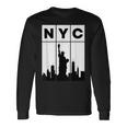 ニューヨークシティ Nyc スカイライン エンパイアステートビル 長袖Tシャツ ギフトのアイデア