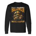 ハロウィンメカかぼちゃロボットsfホラー 長袖Tシャツ ギフトのアイデア
