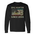 ハンティングバック鹿またはヘラジカ 2005 ヴィンテージハンター 長袖Tシャツ ギフトのアイデア