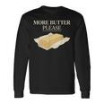 バター愛好家 塩漬けバター スティックオブバター 面白いバター 長袖Tシャツ ギフトのアイデア
