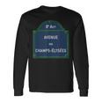 パリ 8Th Arrondissement Frenchtreetign Huitieme Elysees 長袖Tシャツ ギフトのアイデア
