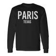 パリ テキサス Tx Usa 愛国心 ビンテージ スポーツ 長袖Tシャツ ギフトのアイデア